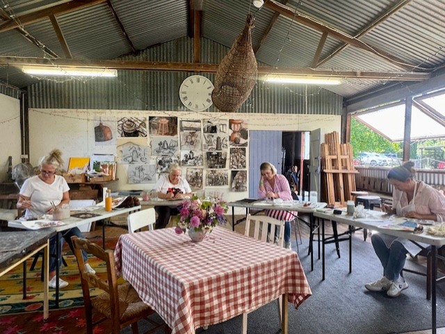 art classes annie herron, rydal, blue mountains, woolshed studio